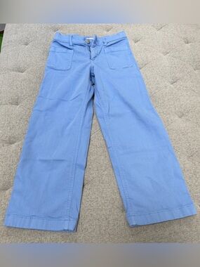 EUC CREWCUTS PERIWINKLE BLUE WIDE LEG TROUSER JEANS SIZE 8